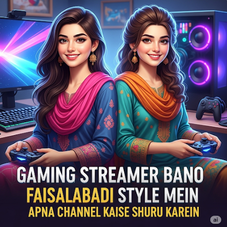 Gaming Streamer Bano Faisalabadi Style Mein Apna Channel Kaise Shuru Karein