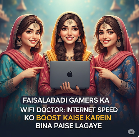 Faisalabadi Gamers Ka WiFi Doctor Internet Speed Ko Boost Kaise Karein Bina Paisa Lagaye